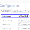 Auto Import Settings