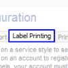 Label Printing Tab